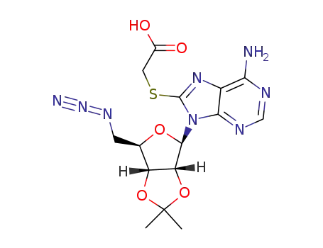 5’-azido-8-carboxymethylthio-5'-deoxy-2’,3’-O-isopropylideneadenosine