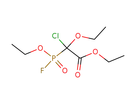 Molecular Structure of 67538-59-4 (Acetic acid, chloroethoxy(ethoxyfluorophosphinyl)-, ethyl ester)