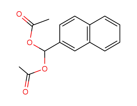 Molecular Structure of 64002-54-6 (Methanediol, 2-naphthalenyl-, diacetate)