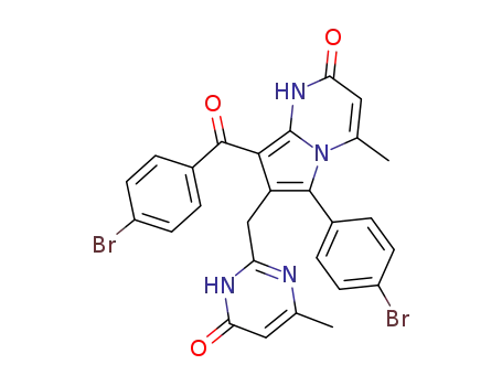 8-(4-bromobenzoyl)-6-(4-bromophenyl)-4-methyl-7-[(4-methyl-6-oxo-1,6-dihydropyrimidin-2-yl)methyl]pirrolo[1,2-a]pyrimidin-2(1H)-one