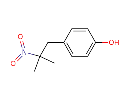 Molecular Structure of 16066-97-0 (4-(2-Methyl-2-nitropropyl)phenol)