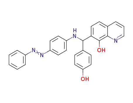 7-{4-hydroxyphenyl-[4-(phenyldiazenyl)phenylamino]methyl}quinolin-8-ol