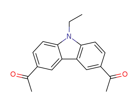 Molecular Structure of 1483-97-2 (3,6-Diacetyl-9-ethyl-9H-carbazole)
