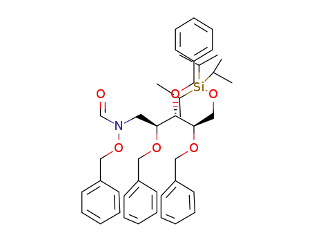 N-benzyloxy-N-((2S,3S,4R)-2,3,4-tris-benzyloxy-5-triisopropylsilanyloxy-pentyl)-formamide