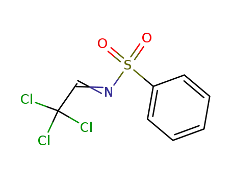 Molecular Structure of 55596-11-7 (Benzenesulfonamide, N-(2,2,2-trichloroethylidene)-)