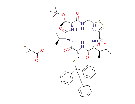H2N-D-Ile-D-Cys(Trt)-L-Ile-L-Thr(tBu)-Gly-Thz-OH trifluoroacetate