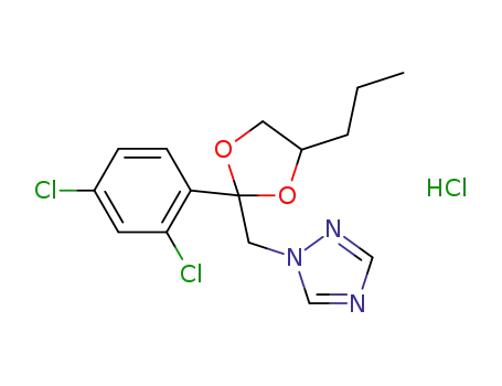 1-[2-(2,4-dichlorophenyl)-4-propyl-1,3-dioxolan-2-ylmethyl]-1H-1,2,4-triazol-4-ium chloride