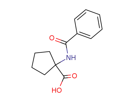 Molecular Structure of 6306-10-1 (1-(benzoylamino)cyclopentanecarboxylic acid)