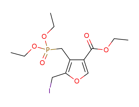 ethyl 4-(diethoxyphosphorylmethyl)-5-(iodomethyl)furan-3-carboxylate
