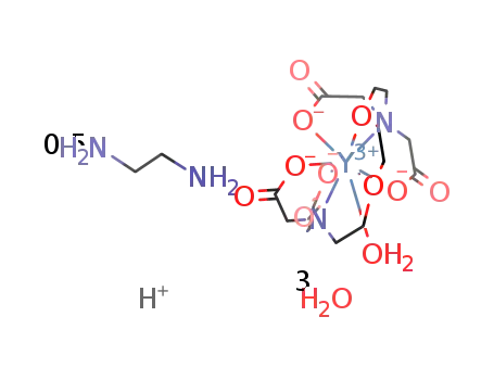 (ethylenediamine*H2)[YIII(ethyleneglycol-bis(2-aminoethylether)-N,N,N',N'-tetraacarboxylate)H2O]2*6H2O