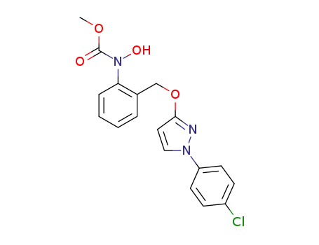 N-hydroxy-2-[(N-p-chlorophenyl)-3-pyrazolyloxymethyl]phenylcarbamic acid methyl ester
