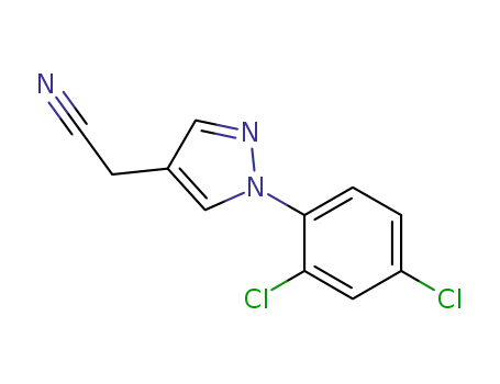 2-(1-(2,4-dichlorophenyl)-1H-pyrazole-4-yl)acetonitrile
