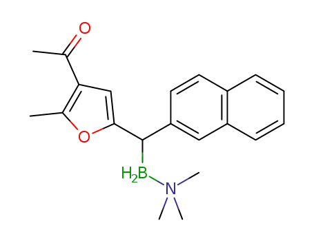1-(5-(trimethylamine-boranyl(naphthalen-2-yl)methyl)-2-methylfuran-3-yl)ethan-1-one
