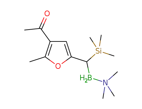 1-(5-(trimethylamine-boranyl(trimethylsilyl)methyl)-2-methylfuran-3-yl)ethan-1-one