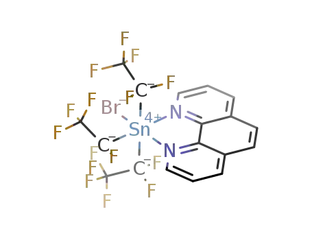 bromotris(pentafluoroethyl)-1,10-phenanthrolinetin(IV)