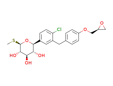 (2S,3R,4R,5S,6R)-2 [4-chloro-3-[[4-[[(2S)-oxiran-2-yl]methoxy]phenyl]methyl]phenyl]-6-methylthiotetrahydropyran-3,4,5-triol