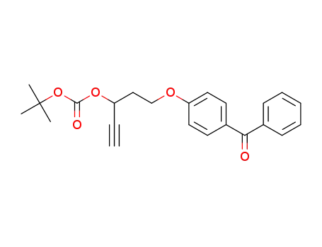 5-(4-benzoylphenoxy)pent-1-yn-3-yl tert-butyl carbonate