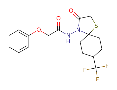 N‐[3‐oxo‐8‐(trifluoromethyl)‐1‐thia‐4‐azaspiro[4.5]dec‐4‐yl]‐2‐phenoxyacetamide