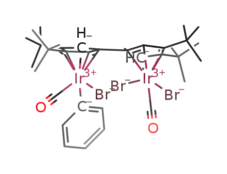 (η5:η5-4,4',5,5'-tetratert-butylfulvalene)[Ir(CO)(Ph)(Br)][Ir(CO)(Br)2]