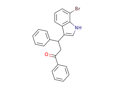 3-(7-bromo-1H-indol-3-yl)-1,3-diphenylpropan-1-one