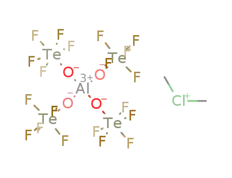 AlF20O4Te4(1-)*C2H6Cl(1+)