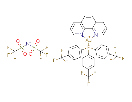 C33H20AuF9N2P(1+)*C2F6NO4S2(1-)