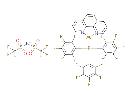 (Phen)(C6F5)3PAu(I)NTf2