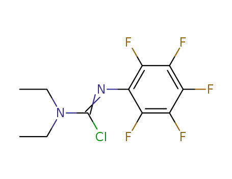 N,N-diethyl-N-pentafluorophenylchloroformamidine