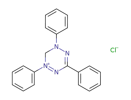 Molecular Structure of 72024-84-1 (1,2,4,5-Tetrazinium, 5,6-dihydro-1,3,5-triphenyl-, chloride)