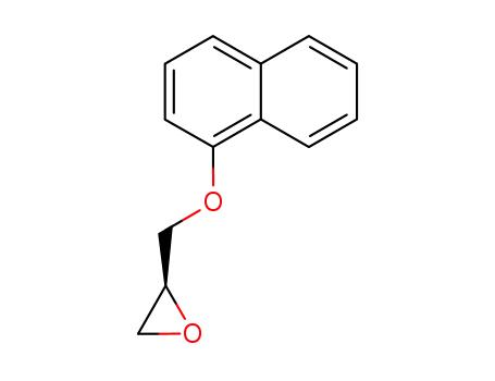 Molecular Structure of 61249-00-1 (Oxirane, ((1-naphthalenyloxy)methyl)-, (S)-)