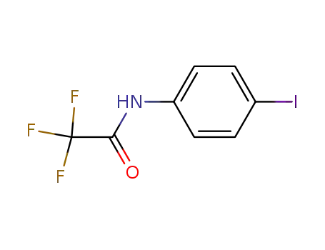 Molecular Structure of 126063-08-9 (Acetamide, 2,2,2-trifluoro-N-(4-iodophenyl)-)