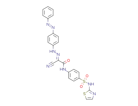 (E)-2-oxo-N-(4-((E)-phenyldiazenyl)phenyl)-2-((4-(N-(thiazol-2-yl)sulfamoyl)phenyl)amino)acetohydrazonoyl cyanide