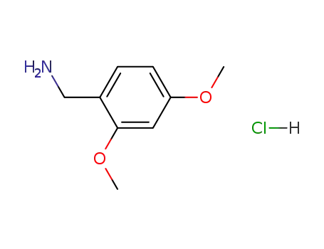 Molecular Structure of 20781-21-9 (2,4-Dimethoxybenzylamine hydrochloride)