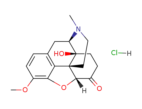 Molecular Structure of 124-90-3 (OXYCODONE HYDROCHLORIDE)