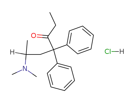 Molecular Structure of 1095-90-5 (Methadone hydrochloride)