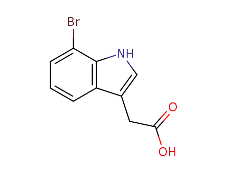 Molecular Structure of 63352-97-6 (1H-Indole-3-aceticacid,7-bromo-(9CI))