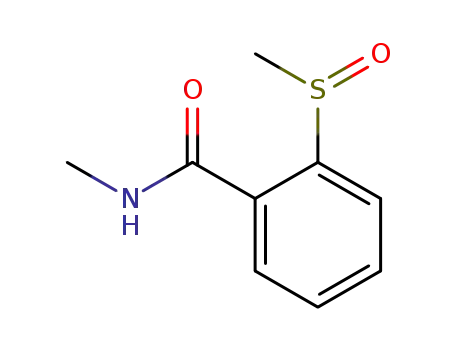 Molecular Structure of 54705-23-6 (Benzamide, N-methyl-2-(methylsulfinyl)-)
