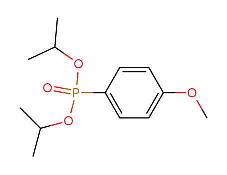 Molecular Structure of 106052-22-6 (Phosphonic acid, (4-methoxyphenyl)-, bis(1-methylethyl) ester)