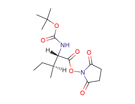 (2,5-dioxopyrrolidin-1-yl) 3-methyl-2-(tert-butoxycarbonylamino)pentanoate cas  3392-08-3