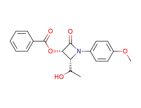 Benzoic acid (2R,3S)-2-(1-hydroxy-ethyl)-1-(4-methoxy-phenyl)-4-oxo-azetidin-3-yl ester