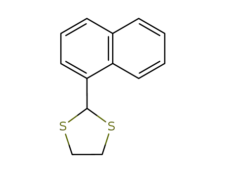 Molecular Structure of 86201-62-9 (1,3-Dithiolane, 2-(1-naphthalenyl)-)