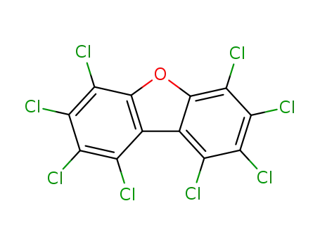 Molecular Structure of 39001-02-0 (Octachlorodibenzofuran)