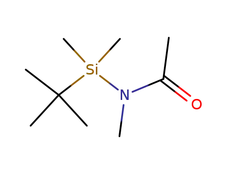 Molecular Structure of 82112-20-7 (Acetamide, N-[(1,1-dimethylethyl)dimethylsilyl]-N-methyl-)