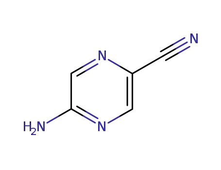 Molecular Structure of 113305-94-5 (2-AMINO-5-CYANOPYRAZINE)