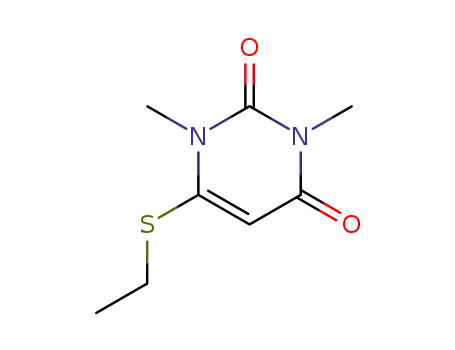 Molecular Structure of 35218-96-3 (6-(Ethylthio)-1,3-dimethyluracil)