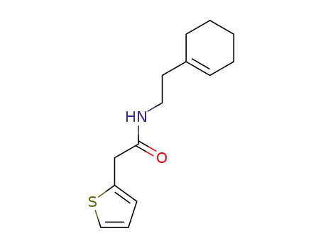 Molecular Structure of 89413-09-2 (2-Thiopheneacetamide, N-[2-(1-cyclohexen-1-yl)ethyl]-)