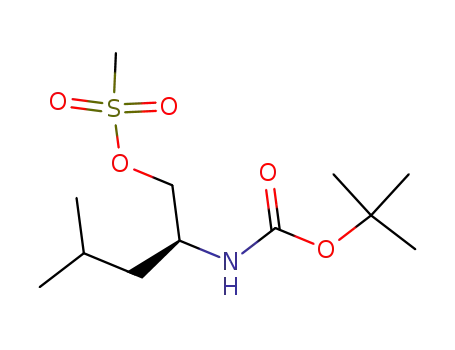 (S)-(-)-1,1-dimethylethyl <3-methyl-1-<<(methylsulfonyl)oxy>methyl>butyl>carbamate