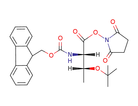 N-hydroxysuccinimyl N-(((9-fluorenylmethyl)oxy)carbonyl)-O-(tert-butyl)-L-threoninate