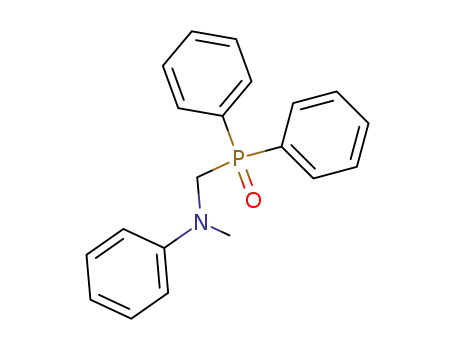 Molecular Structure of 76527-75-8 (N-[(DIPHENYLPHOSPHINYL)METHYL]-N-METHYLANILINE)