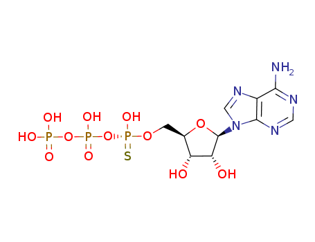 Adenosine-5''-O-(1-thiotriphosphoric acid), Sp-isomer